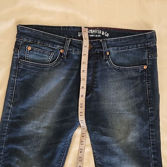 Levi Strauss & Co Men Relaxed Fit Denim Jeans 34×34 Dark Blue Washed - Picture 6 of 16